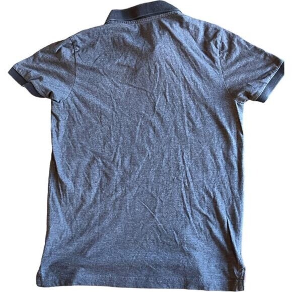 Aeropostale Mens Gray Polo Shirt M A87 Logo Short Sleeve Cotton/Polyester - Picture 5 of 8